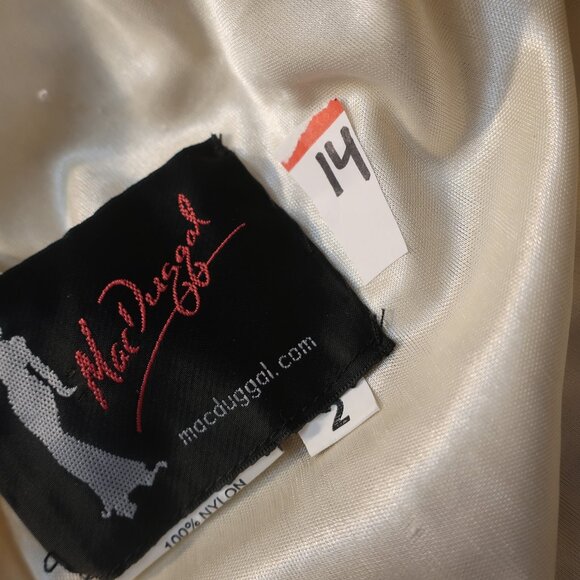 Womens MacDuggal Gold Sequin Evening Gown Dress 2 - Picture 8 of 8